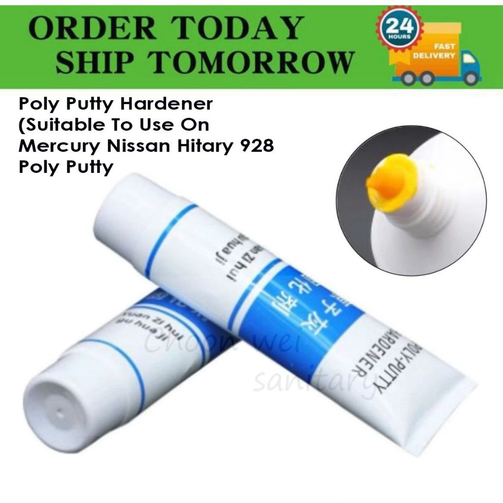 Poly Putty Hardener โพลีเอสเตอร์ /Mercury 928 Hardener /Tube Type /Simen Kereta