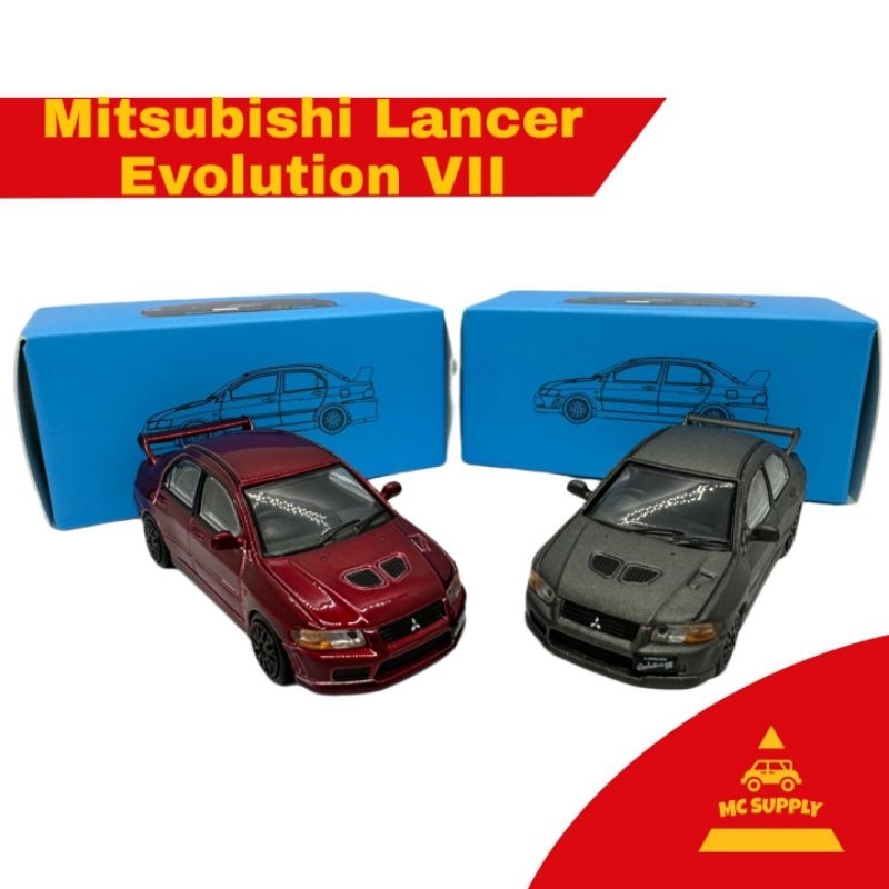 Jkm 1/64 Mitsubishi Lancer Evolution Vii โลหะผสม Diecast ขนาด Hotwheels รถของเล่นสําหรับเด็กจอแสดงผล