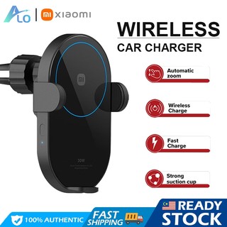 Xiaomi Mi Wireless Car Charger 30W Auto Clamp with Intelligent Infrared Sensor Car Phone Holder