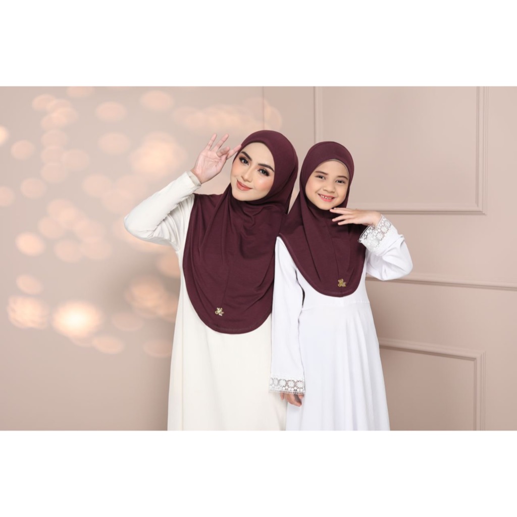 Tudung Sarong Souk Cotton Set Mother Child Premium Cotton
