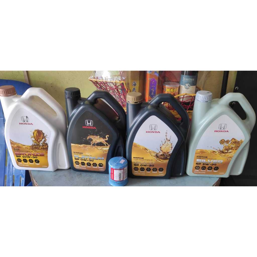 น้ํามันเครื่อง HONDA 0W30 / 0W20 / 5W30 / 10W30 + กรองน้ํามัน HONDA