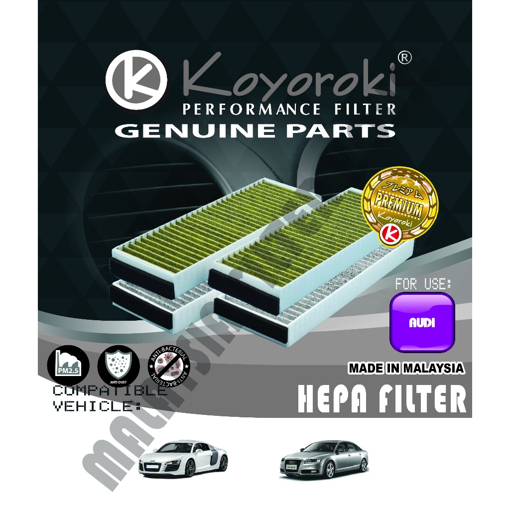 "PM2.5+CARBON HEPA" AUDI A6(4F.6C) R8(42) CABIN FILTER FILTER FILTER FILTER RAD-4F0819-C 4F0 819 438