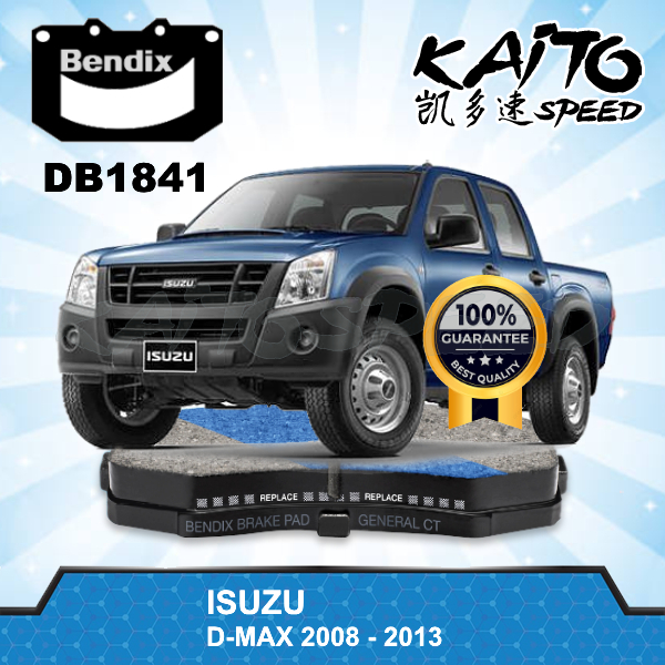 ผ้าเบรคหน้า Bendix DB1841 Isuzu D-Max RA / RC 2008 2009 2010 2011 2012 Dmax Rodeo