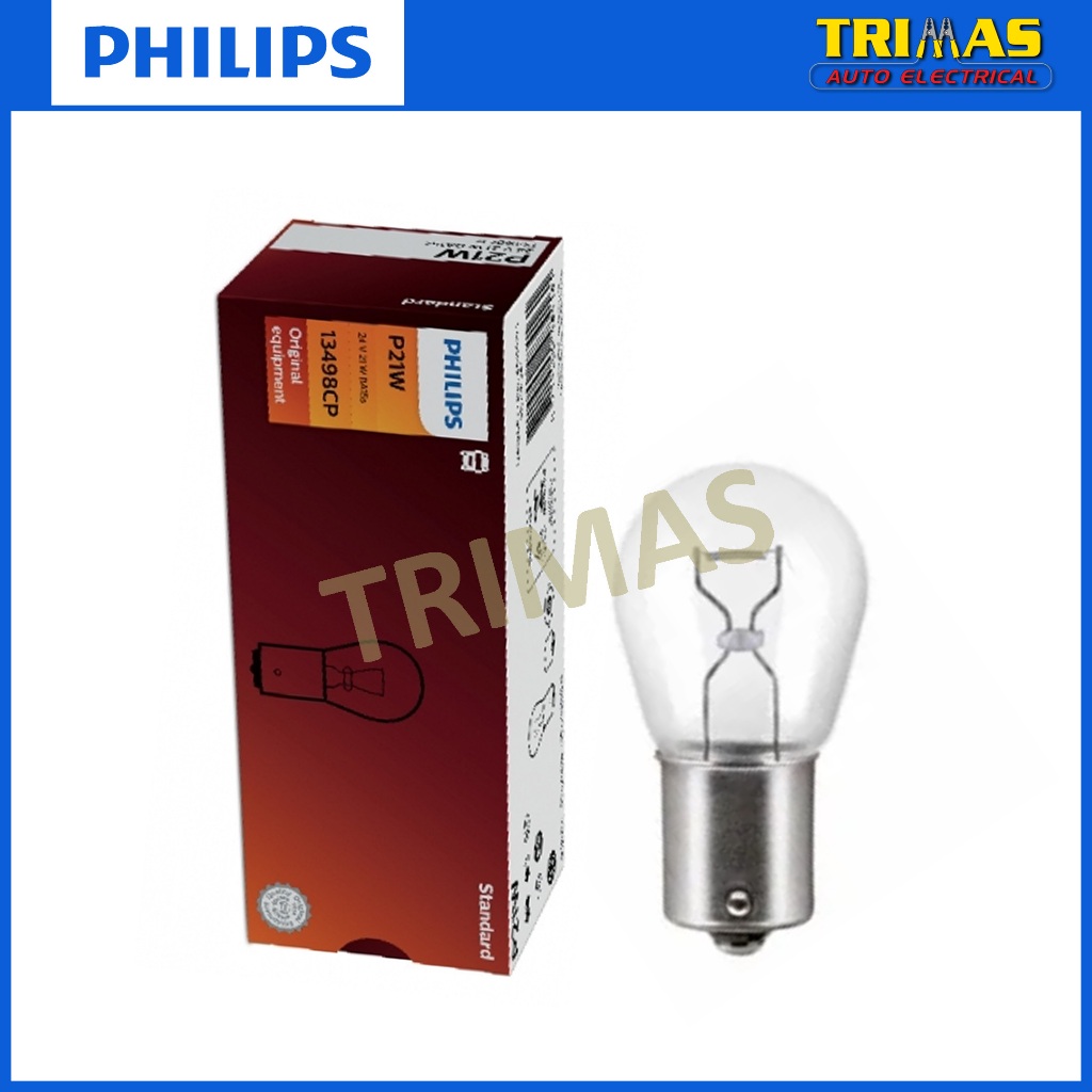 Philips P21W 24V ไฟเบรคสัญญาณย้อนกลับหลอดไฟ (1PC)