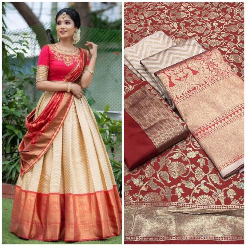 HALF SAREE LEHNGA FABRIC COLLECTION