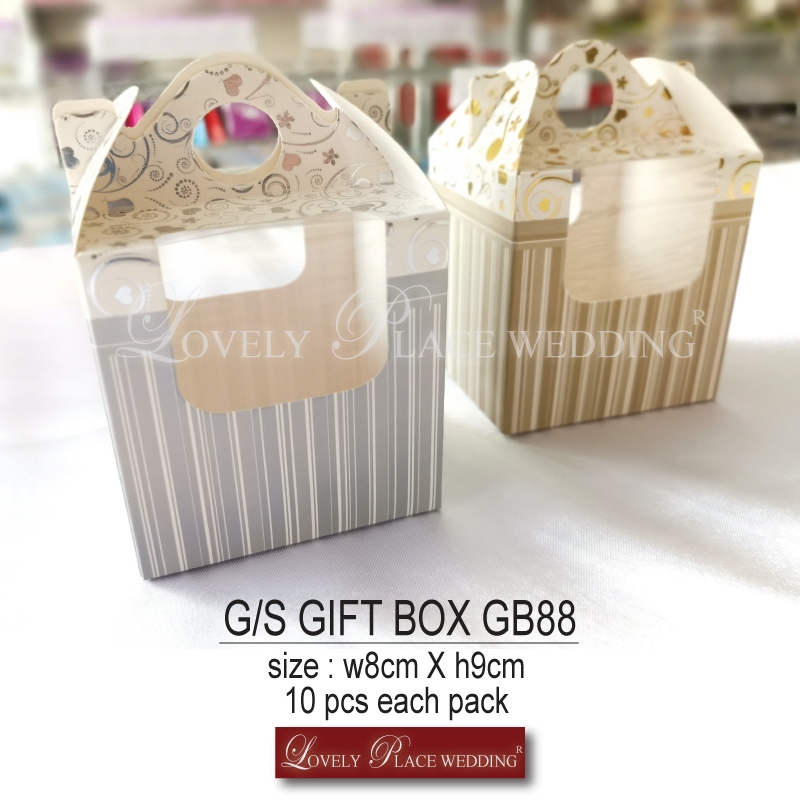 10 ชิ้นทอง / กล่องเงิน KOTAK DOORGIFT -GB8 10 ชิ้น EACH PACK