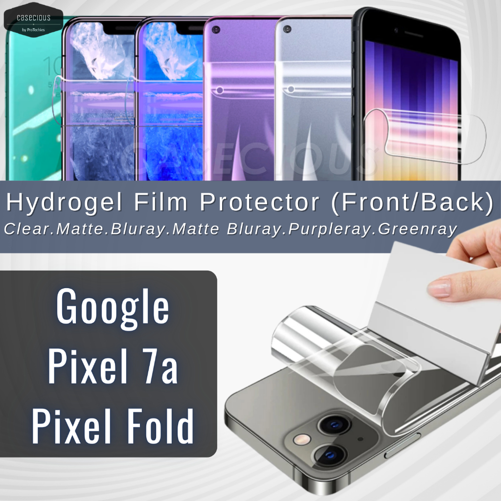 Google Pixel 7a Pixel Fold Front Back Nano Hydrogel Phone Screen Protector Film