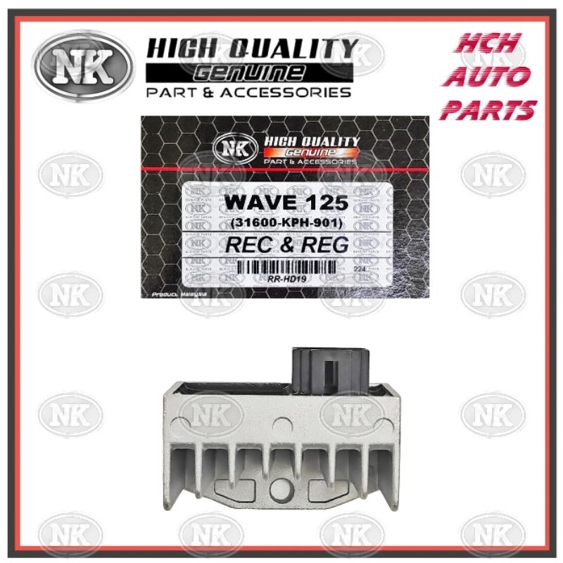RECTIFIER & REGULATOR - HONDA - WAVE 125/ 125R/ WAVE 125S - 31600-KPH-901 (NK)