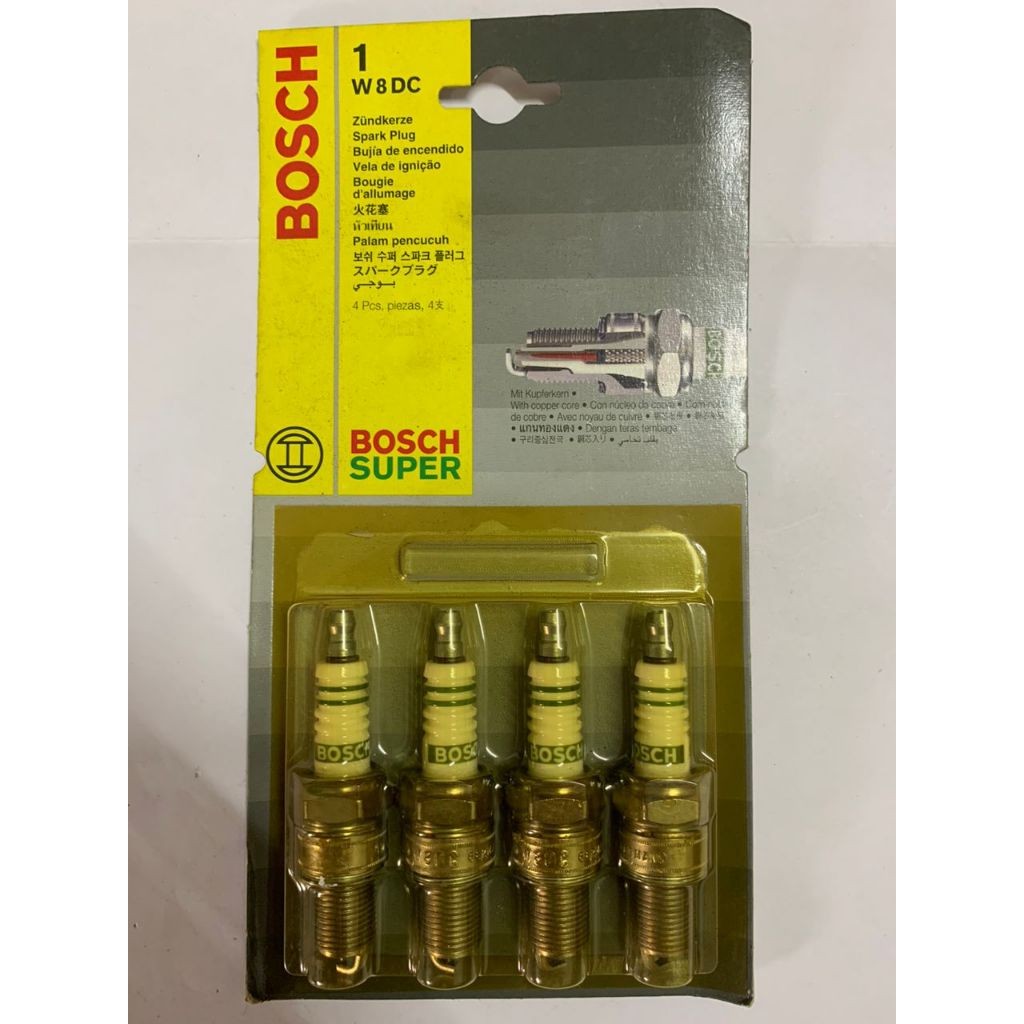 W8DC BOSCH NON-RESISTOR SPARK PLUG 1SET/4PCS 12V
