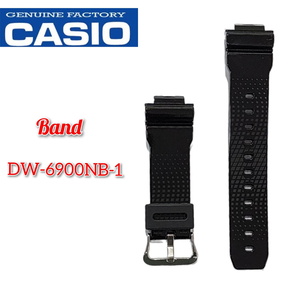 อะไหล่สายนาฬิกาข้อมือ Casio G-Shock DW-6900NB-1 แบบเปลี่ยน