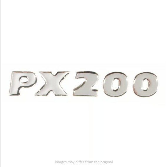 ป้าย "PX200" ซ้ายแผงข้างสําหรับ Vespa PX200 E98/​มิลเลนเนียม