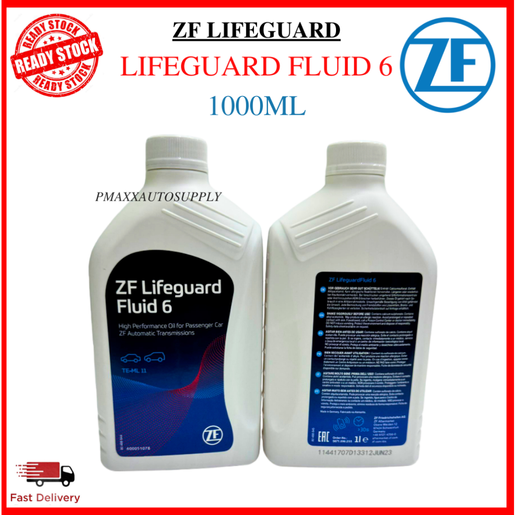 ZF Lifeguard Fluid 6 Auto Transmission Fluid Auto Oil 6HP 1L Bentley BMW GA6HP19Z E60 E90 E46 600051