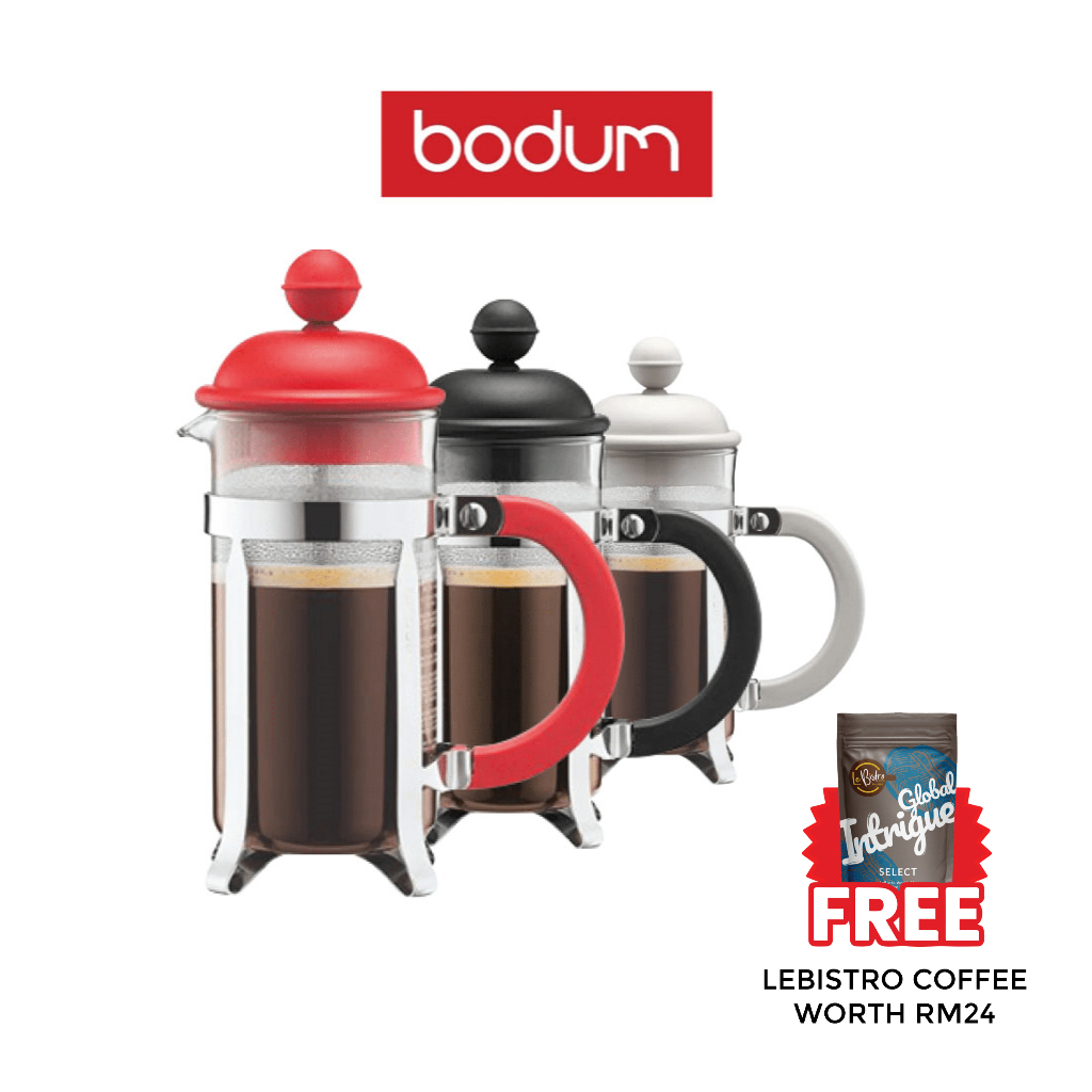 Bodum เครื่องชงกาแฟ French Press 350ml คละสี ฟรีกาแฟ LeBistro (worth RM24)