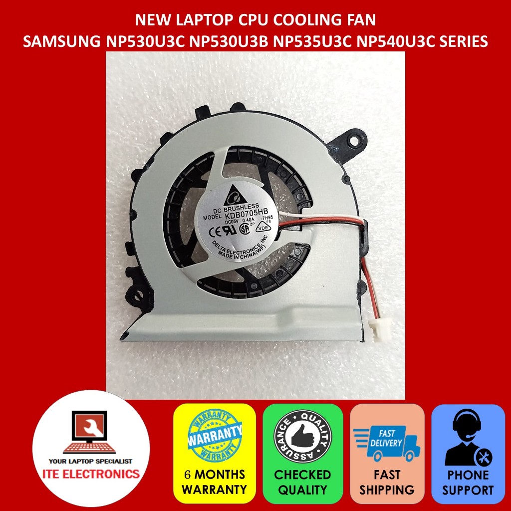 ใหม่ SAMSUNG NP530U3C NP530U3B NP535U3C NP540U3C SERIES CPU COOLING FAN