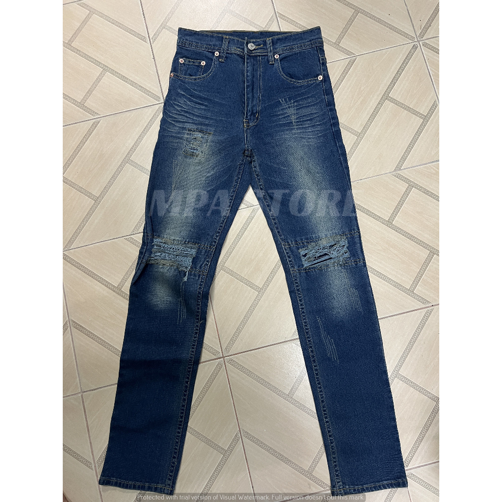 Ripped Jeans Patch Rubber Fabric Memori / Ripped Jeans AJ3