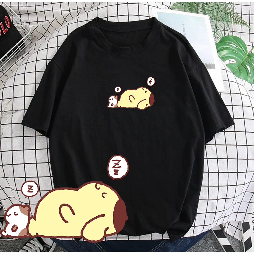 Pompompurin Purin popcloset japan sanrio pudding dog tshirt ผู้หญิงสาว 可爱 ju เสื้อยืด Purin 040