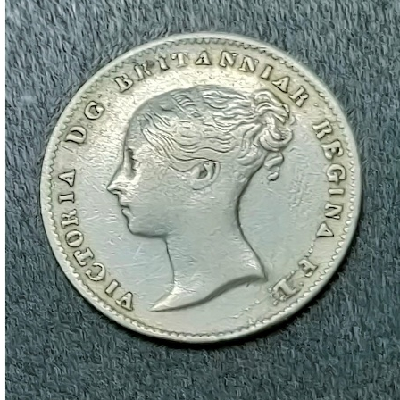 UK Queen Victoria 3 Pence เหรียญเงิน 1861