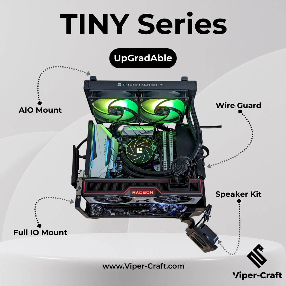 [ TINY Series ] PC Frame / Stand / Test Bench - วัสดุ PETG ( MATX / ITX / ATX )