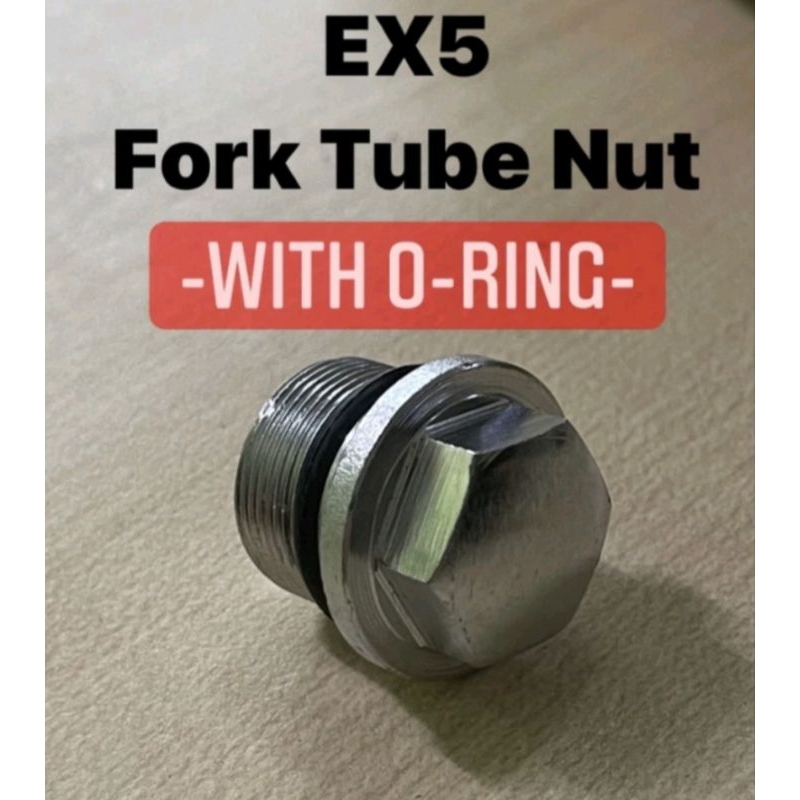 HONDA EX5 FORK TUBE NUT + O RING // EX5 90123 BOLT FRONT FORK CAP SCREW SKRU NUT BOLT