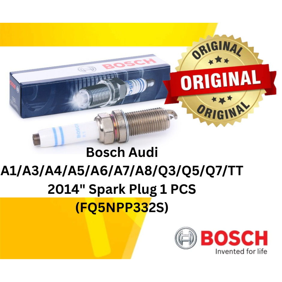 หัวเทียน Bosch Audi A1/A3/A4/A5/A6/A7/A8/Q3/Q5/Q7/TT 2014" 1 ชิ้น (FQ5NPP332S)