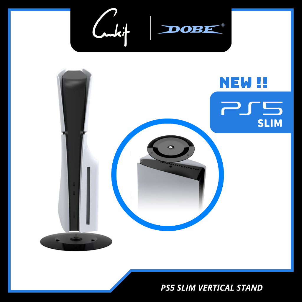 DOBE PS5 Slim ขาตั้งแนวตั้งสีดําสี PS5 SLIM Digital PS5 SLIM CD Version