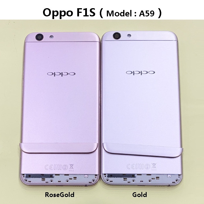 สําหรับOppo F1S / Oppo A59 A59Sฝาครอบด้านหลังกรอบBezelกลับสําหรับการเปลี่ยนซ่อม