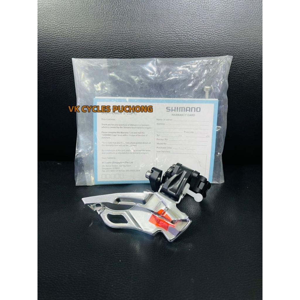 Genuiune SHIMANO DEORE FD-M611 M611 สับจานหน้า 3X9-SP 3X10-SP 3X11-SP - ใบรับประกัน