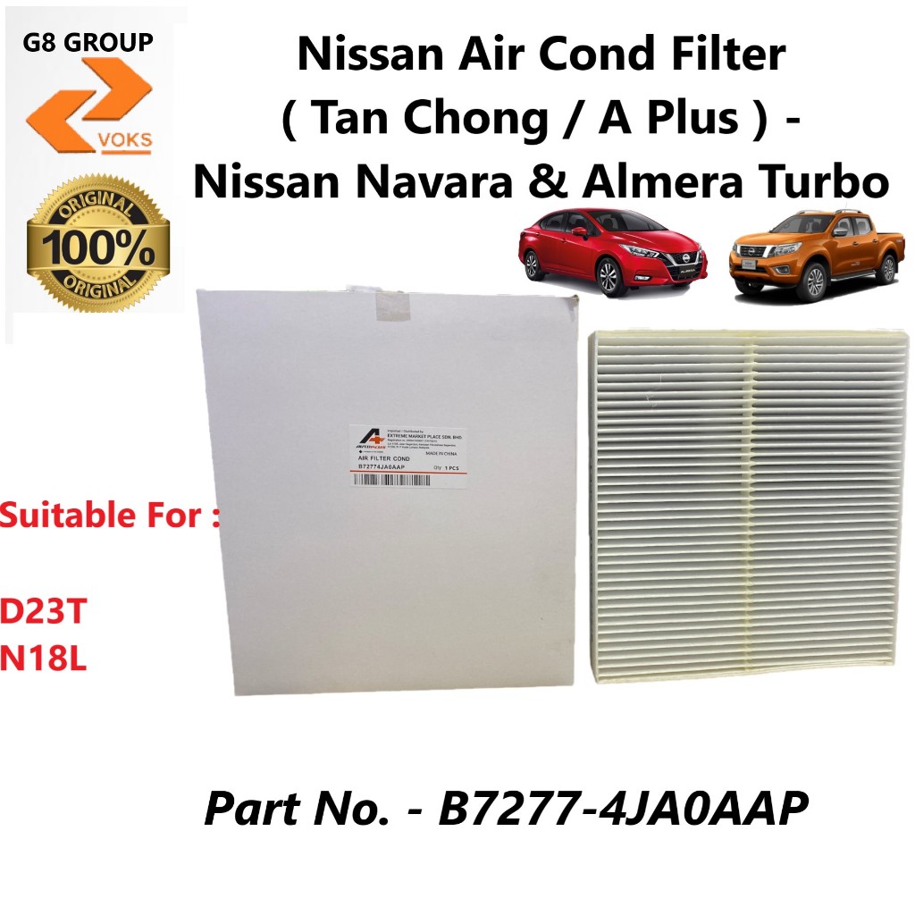 Nissan Air Cond Filter ( Tan Chong / A Plus ) - Nissan Navara D23T & Almera N18 ( B7277-4JA0AAP )