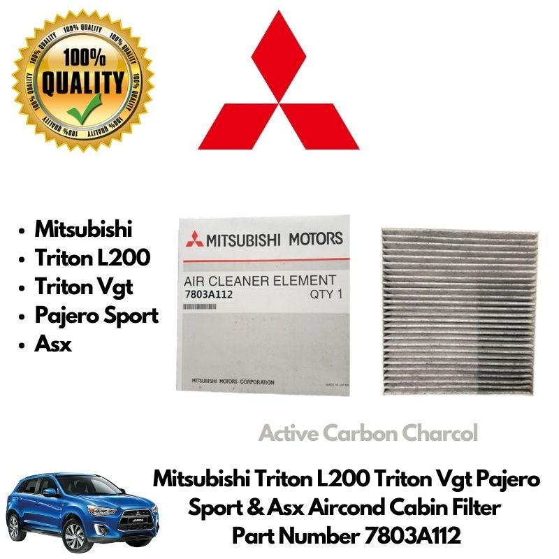 Mitsubishi Triton L200 Triton Vgt Pajero Sport & Asx Aircond Cabin Filter