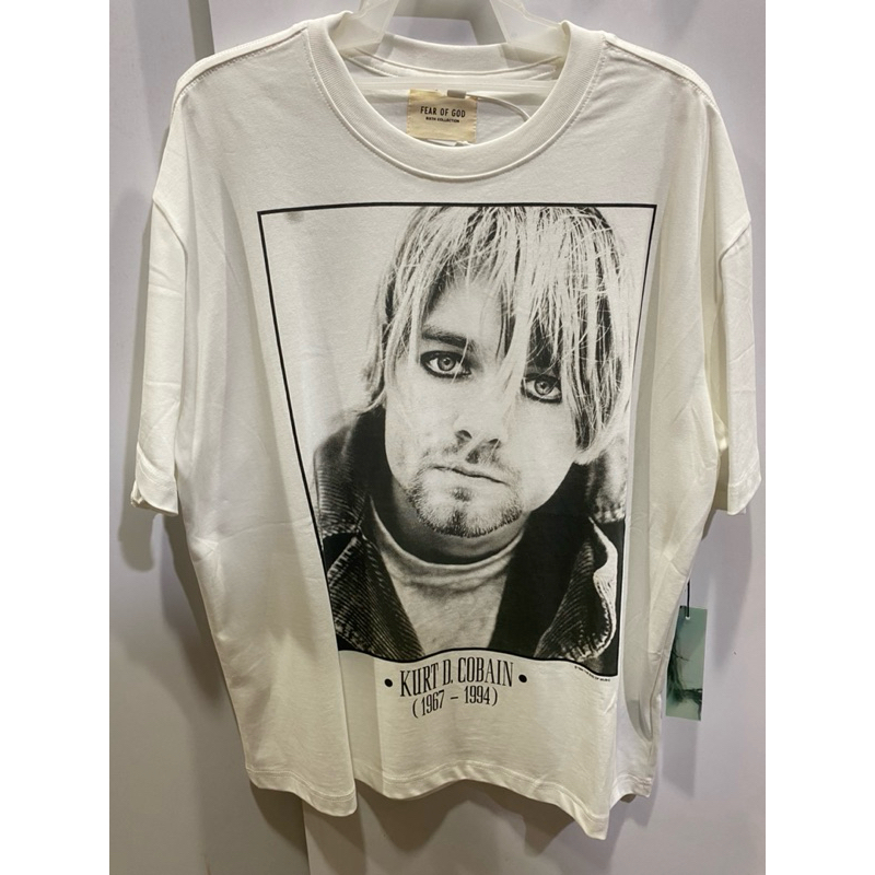 ✅Vintage Series ขนาดใหญ่ Nirvana FOG Fear Of God Tee Washed Plus เสื้อยืด Street Wear สไตล์