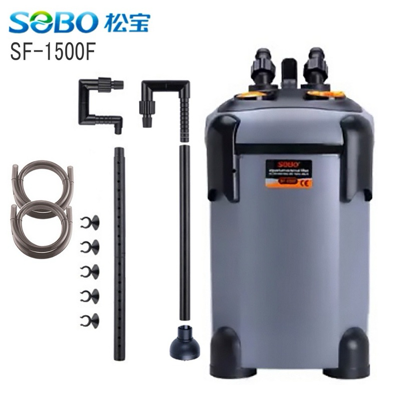 น้ํา SOBO Canister ภายนอกกรอง UV Aquarium ปั๊ม SF-650F/SF-850F/1000F/1200F/1500F 松宝宝