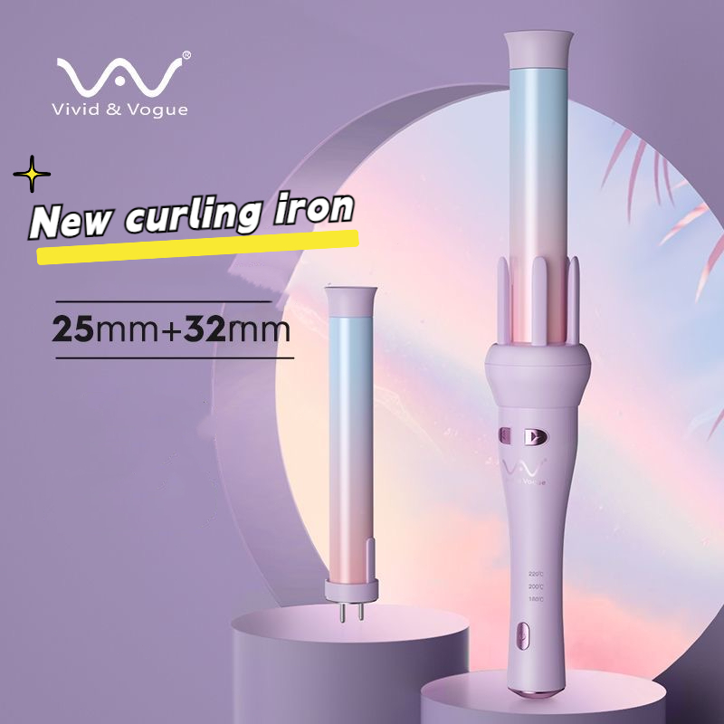 Vivid &amp; Vogue Hair Curler 4gen Automatic Curler 2 in 1 Ceramic Curling Iron