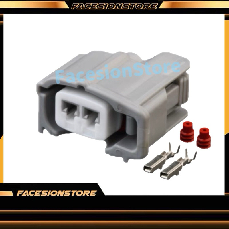 2 Pin TOYOTA Avanza Wish Altis 1ZZ 2ZZ 2GR ขั้วต่อซ็อกเก็ตหัวฉีดน้ํามันเชื้อเพลิง