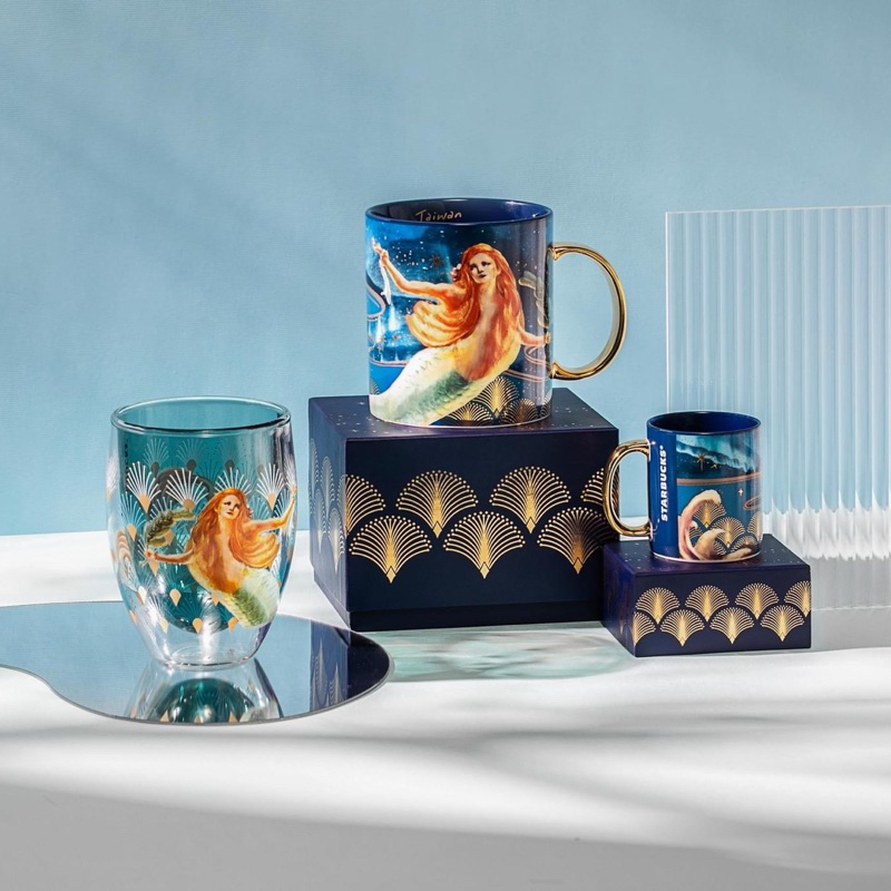 Starbucks Taiwan Dream Mall คอลเลกชันพิเศษแก้วนางเงือก 360ml แก้วเซรามิค 473ml 台 ไต้หวัน星巴克 Dream Ge