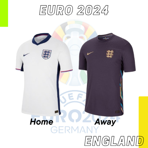 (NEW🏠 England Home Away Kit Euro Cup 2024 Football Jersey Kit Jersey England Football Quality Ews-2024Echinoegyptian