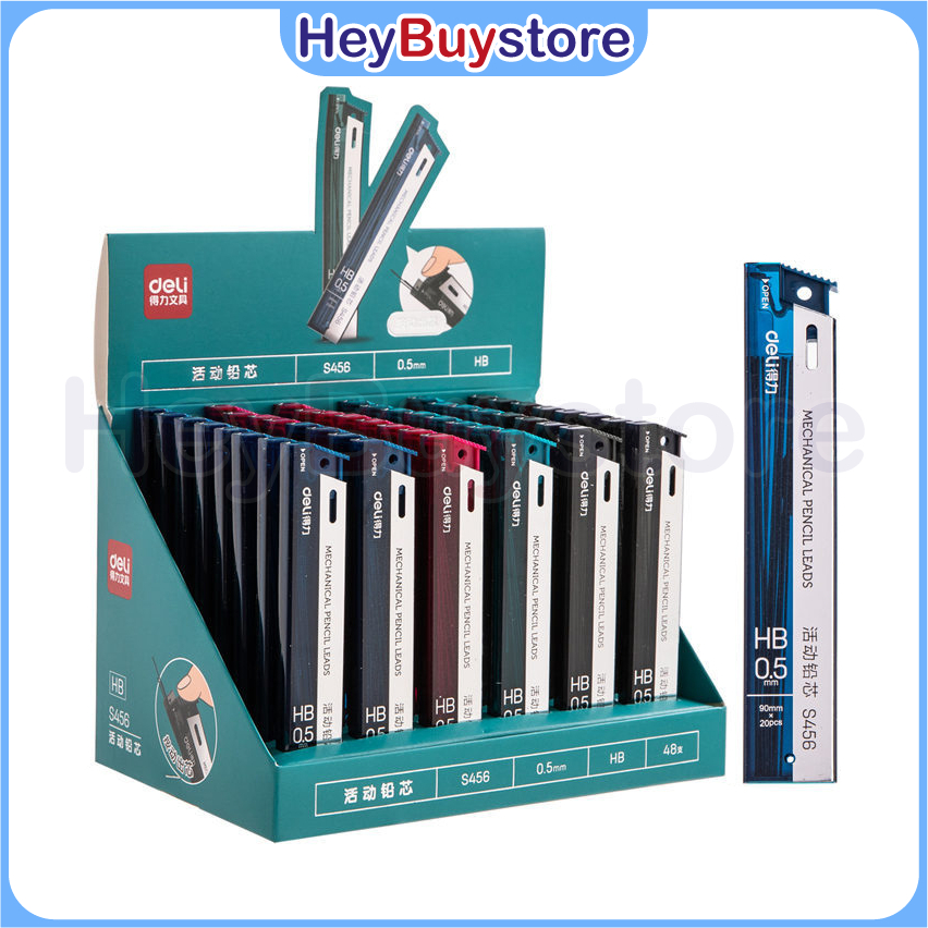 Deli Pencil Lead 0.5mm Mechanical Pencil Lead HB Pencil Refill Office School เครื่องเขียน Pensil (สุ