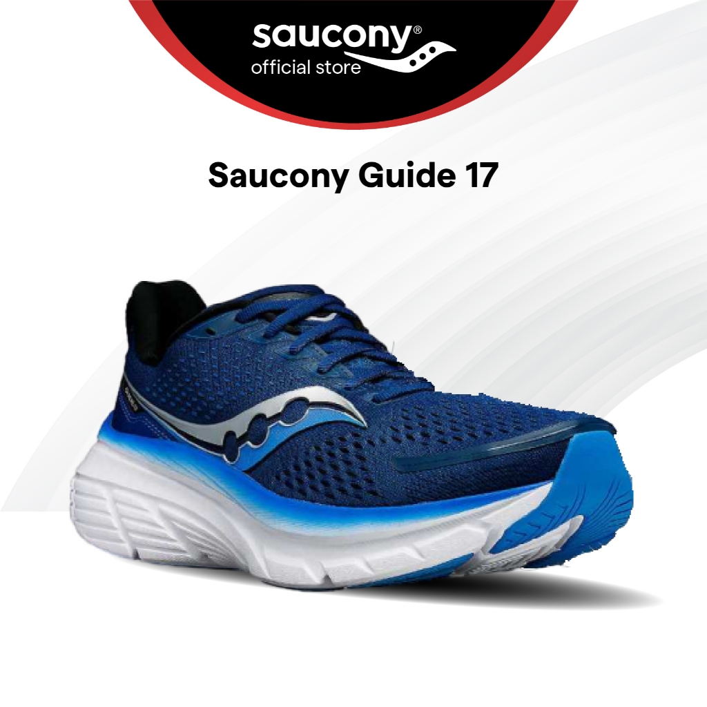 Saucony Guide 17 Road รองเท้าวิ่ง สําหรับผู้ชาย C(NAVY/COBALT) S20936-106