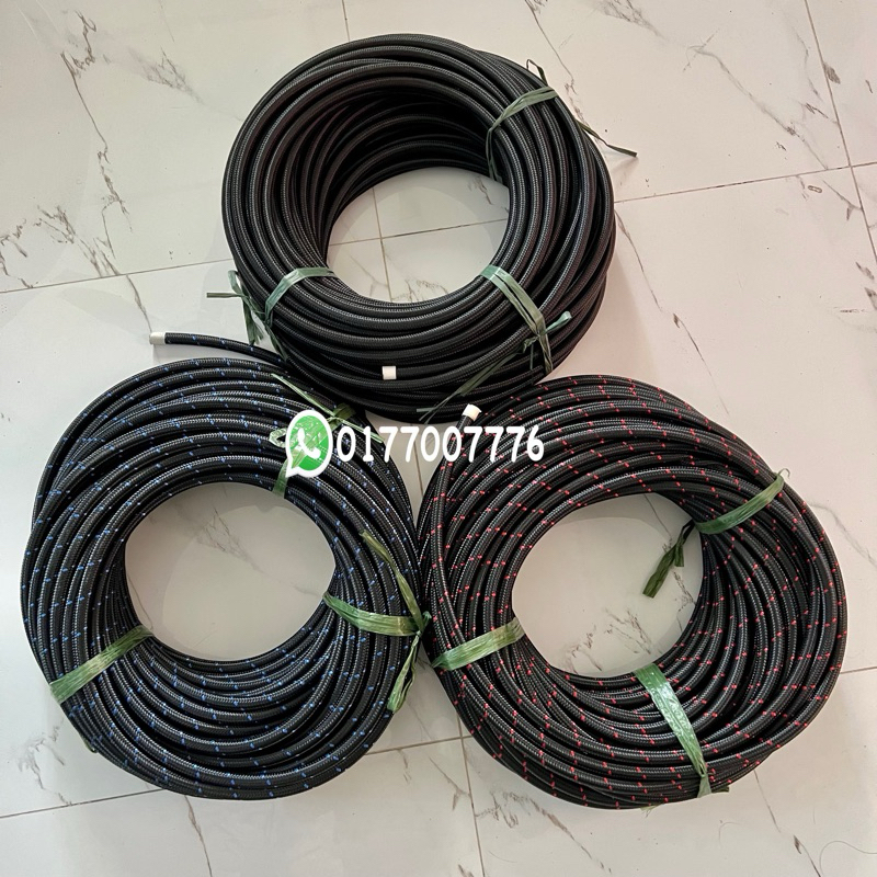 AN6 AN8 AN10 AN12 AN16 ท่อเจ้าสาวเหล็กไนลอน