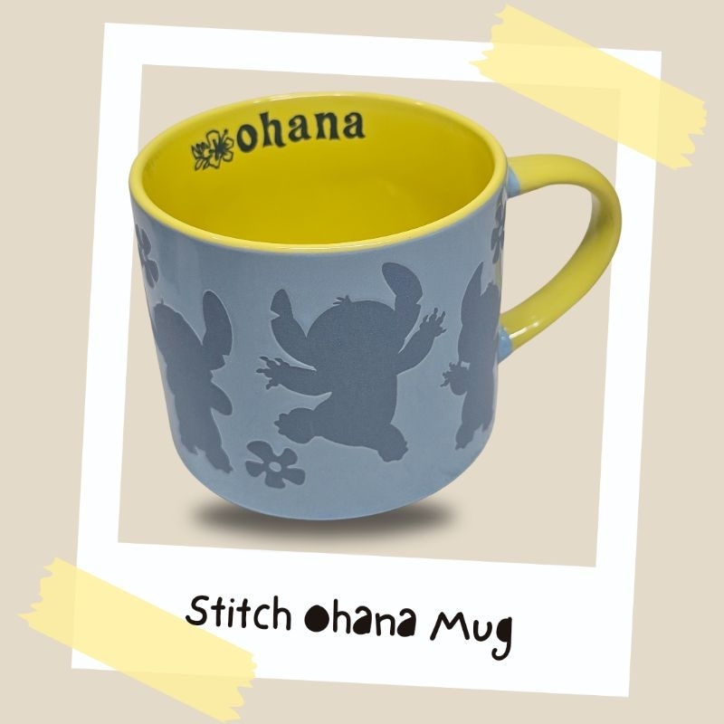 แก้วเซรามิคลายการ์ตูน Disney Lilo and Stitch Ohana