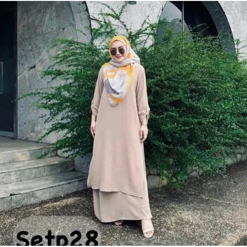 New Suit Bella Set Muslimah Plain Ironless Labuh Wanita Clothing