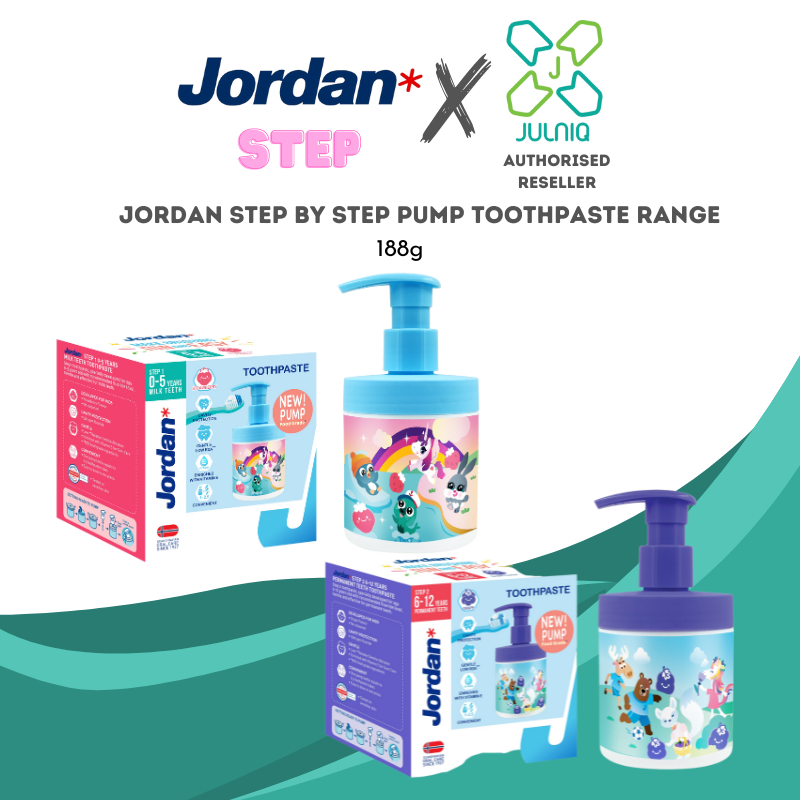JORDAN Children PUMP ยาสีฟัน STEP Range 188g