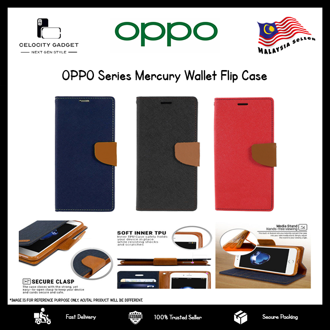 Oppo F11Pro F11 F9 F7 F5 F1s R9s Mercury Wallet Flip Case