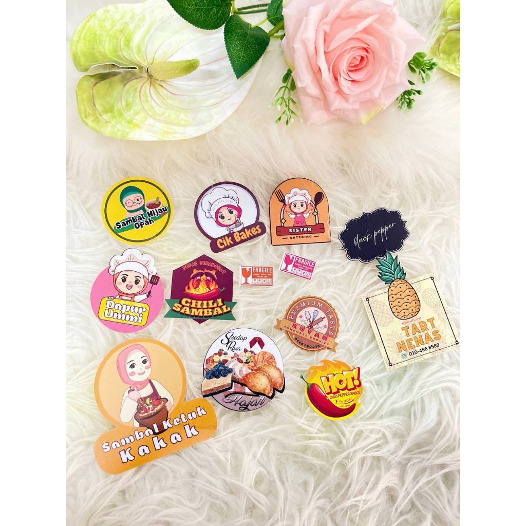 A4 PRINT & CUSTOM ANY ขนาดและสีสติกเกอร์ฉลาก/ผลิตภัณฑ์บรรจุภัณฑ์/ประตู ETC CUSTOM สติกเกอร์สําหรับโล