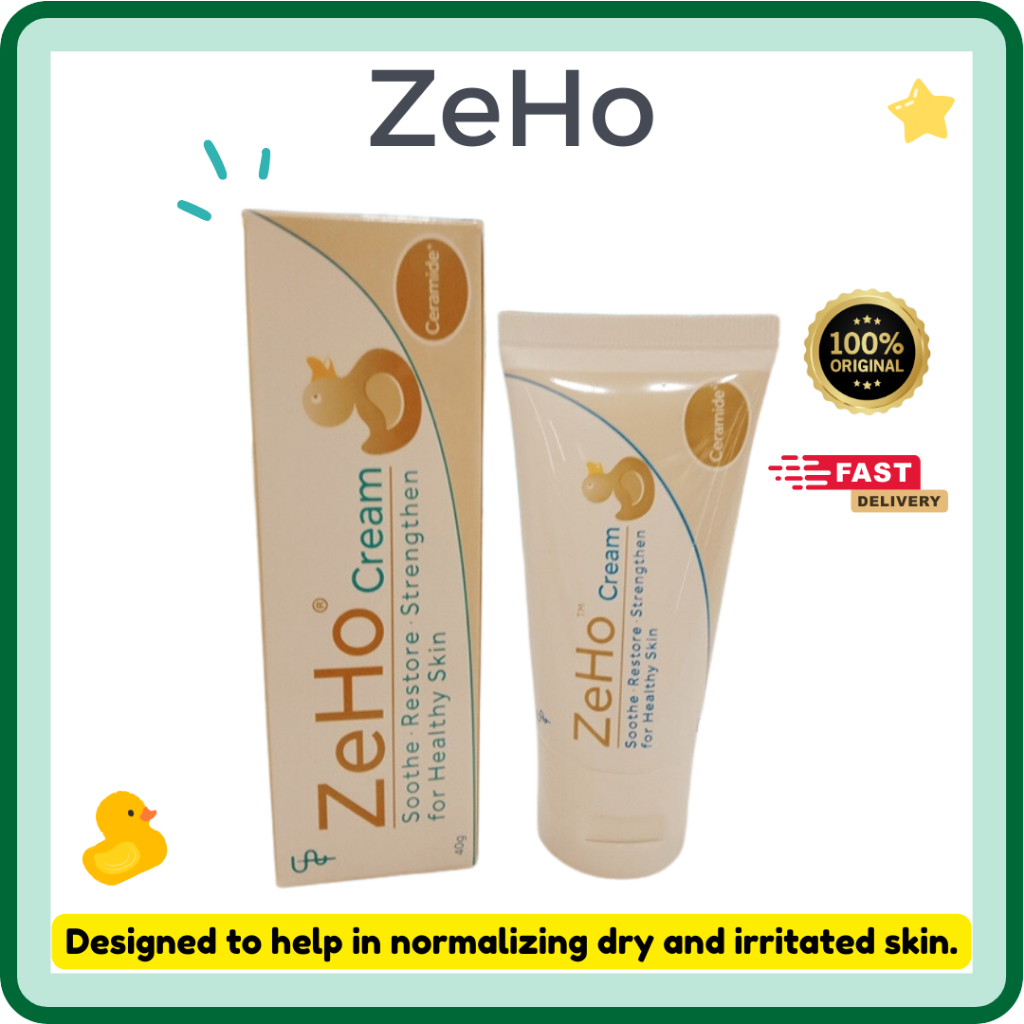 Zeho CREAM Ceramide+ CREAM EXP: 06/20226 40g ผิวระคายเคือง ผิวแห้ง ผิวเด็ก ผิวกลาก