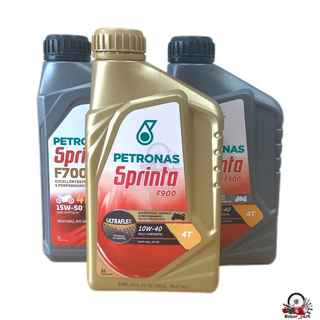 PETRONAS SPRINTA MINYAK HITAM F500 F700 F900 น้ํามันเครื่องสังเคราะห์ Petronas Sprinta 4T