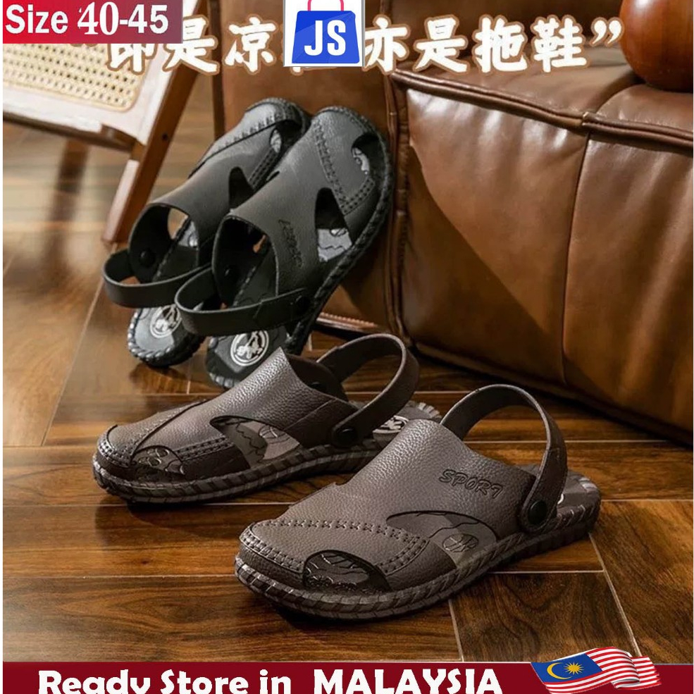 STORE Js Crogs Fashion Unisex Sandal/kasut sarung lelaki /Seliper lelaki Size 39-44