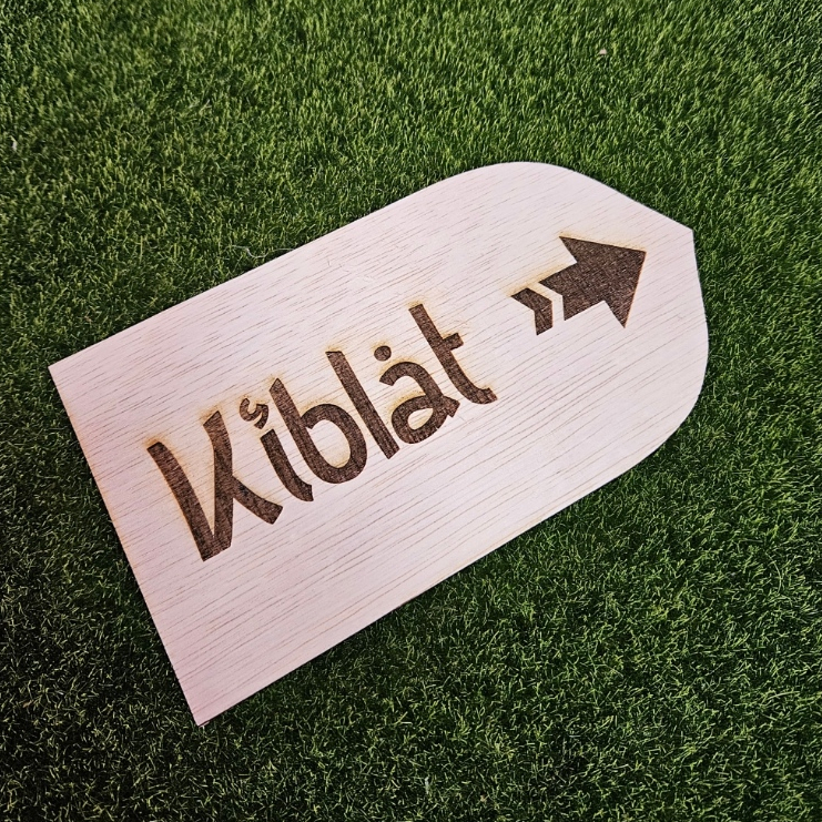 Tanda Arah Kiblat kayu Kiblat Signage ไม้ Kiblat Kibla ทิศทาง Pointer ฟรีเทปคู่