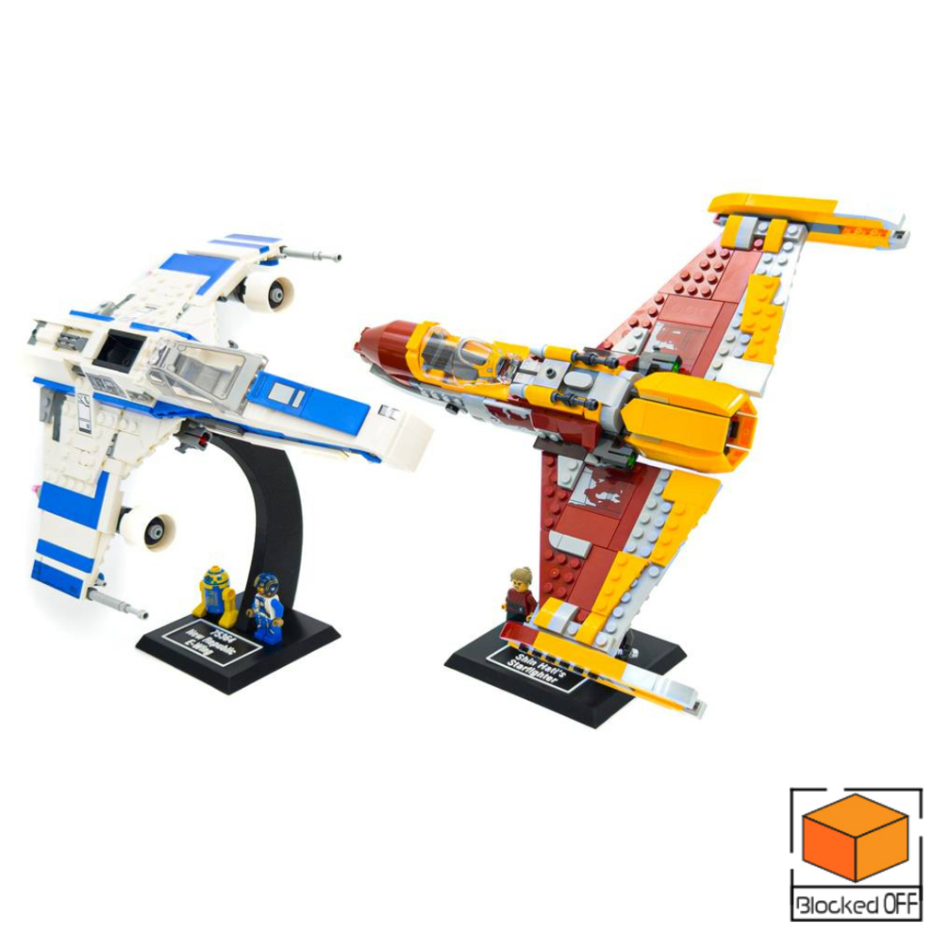 ขาตั้งจอแสดงผลสําหรับ Lego Star Wars New Republic E-Wing vs Shin Hatis Starfighter (75364)