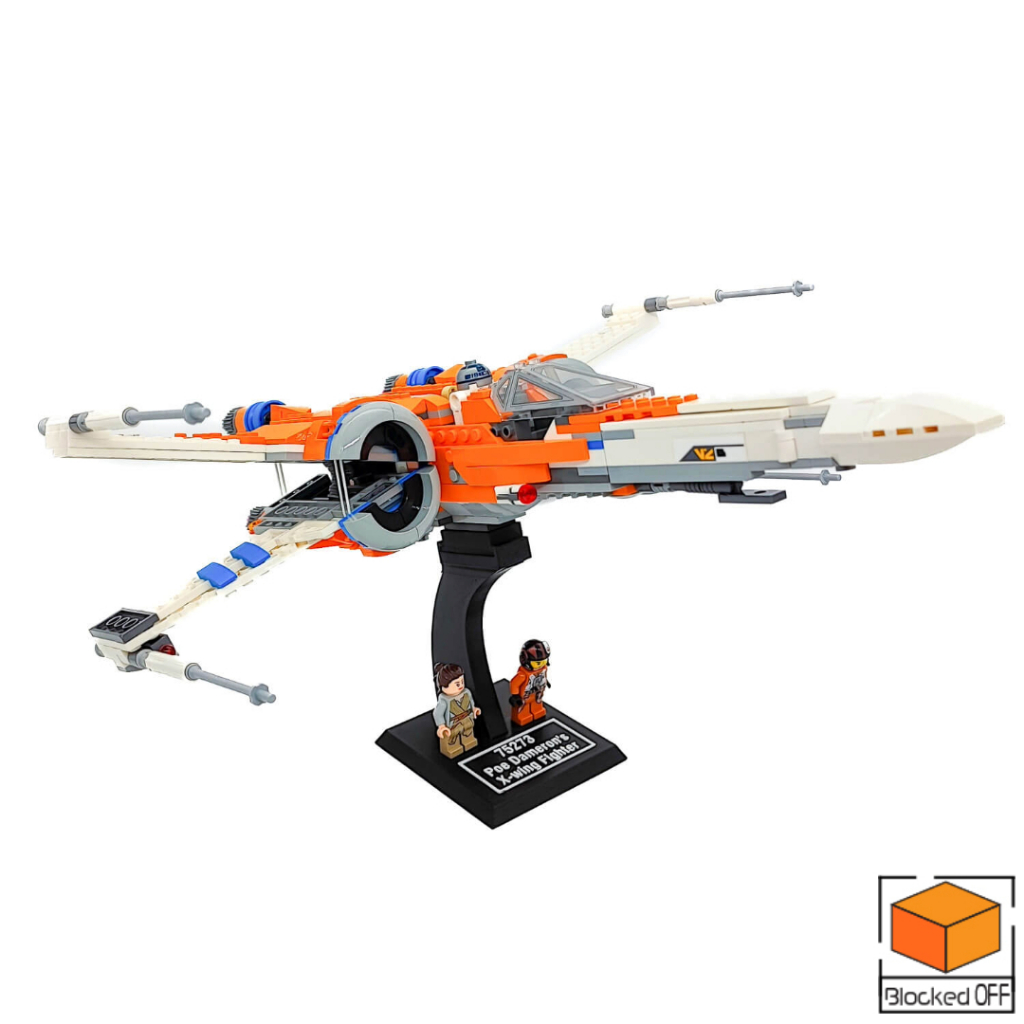 ขาตั้งจอแสดงผลสําหรับ Lego Star Wars Poe Damerons X-Wing Fighter (75273)