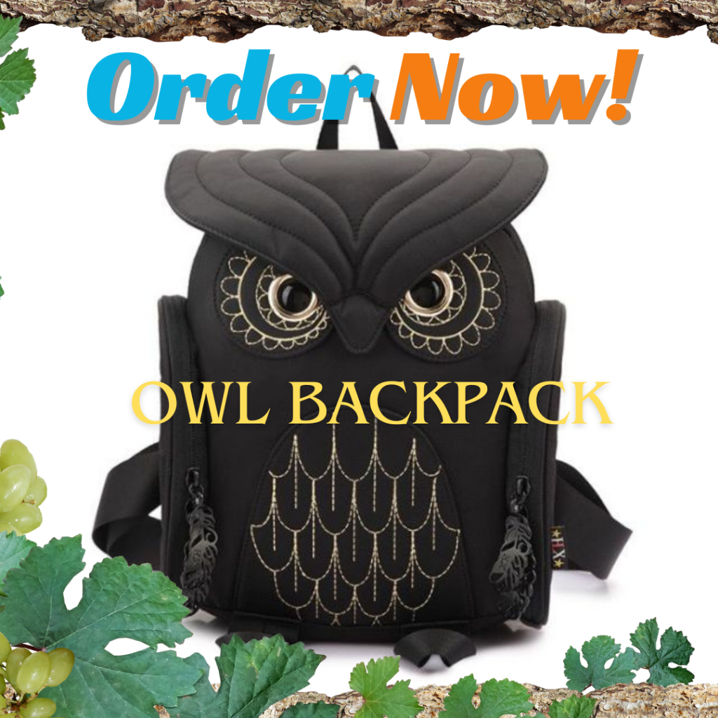 Beg burung Hantu Owl Backpack casual beg สําหรับผู้หญิง Mini bag pack beg galas burung hantu beg gal